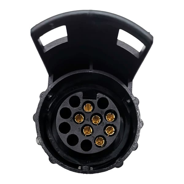 Adapter fra 7-benet til 13-benet trailerstik til biltrailer