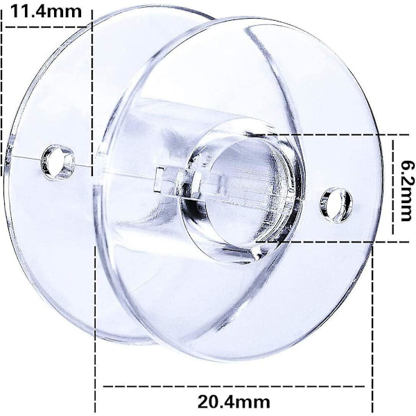 2 st symaskins spolar inklusive förvaringslåda plast symaskin spole transparent spole spole låda set