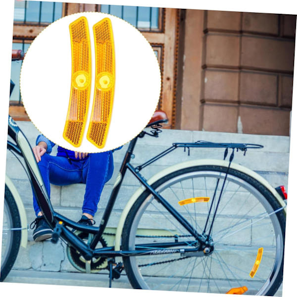 4 stk. Vandtætte Cykel Eger Reflektorer, Sikkerhedsreflektorer, Cykelhjul Sikkerhedsreflektorer, 12,5*2CM