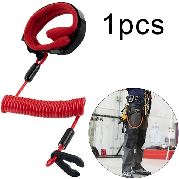 Båd Kill Switch Lanyard, Påhængsmotor Kill Switch Flameout Snor - Båd Kill Switch Håndledsrem Kompatibel