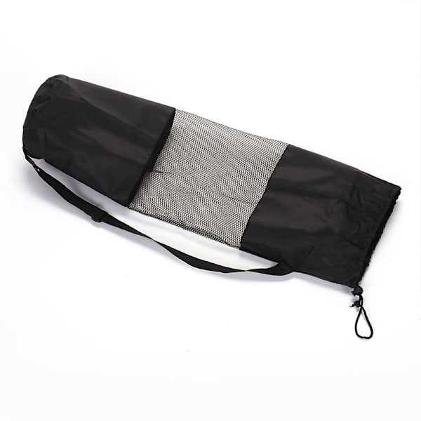 Yoga Column Net Bag Oxford Mesh Panel Drawstring Yoga Backpack (25*70cm)
