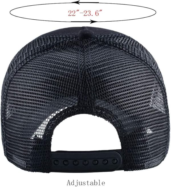 Unisex Dyre Mesh Trucker Hat Firkantet Patch Baseball Caps