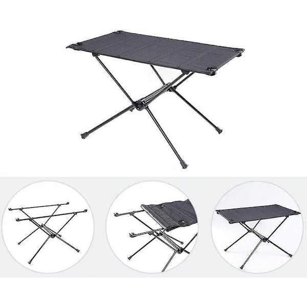 Hopfällbart bord för utomhusbruk, bärbart hårt campingbord med bärväska för utomhusbruk, vandring, fiske