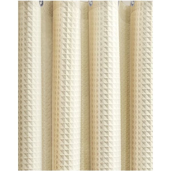 120180 Tjock jacquard våffel badrum duschdraperi gratis stans