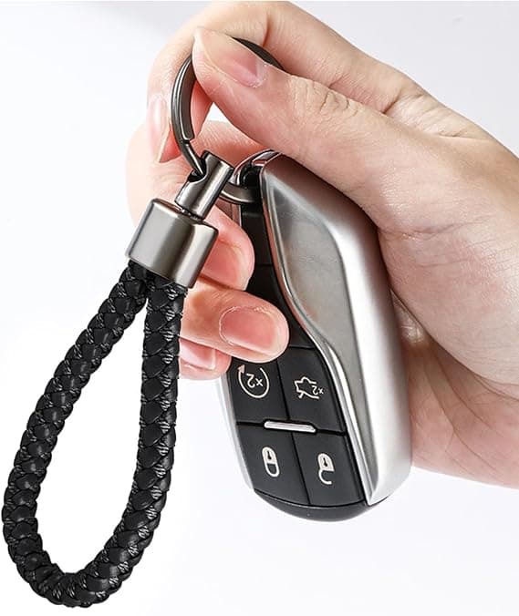 2 st Car Keychain Car Keychain Läder Keychain Läder Keychain Leath
