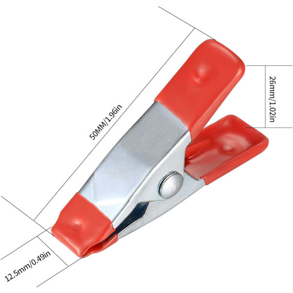 20 stk. metalfjederklemmer, modelfremstillingspincet, metalfjederklemmer,