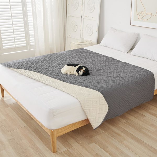 Vanntett hundeteppe, 210 x 130 cm, sklisikker, slitesterk matte for store hunder