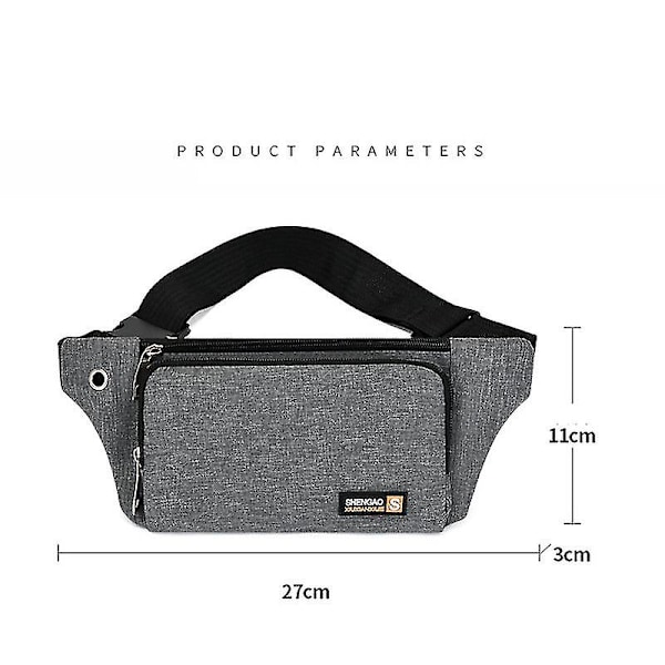 Midjeväska Oxford Fritid Färg Axelväska Bröstväska Handväskor All-match Messenger Bältesväska Fanny Pack Pung Bum Väskor