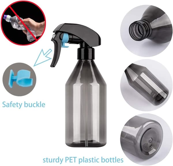 300ML tom sprayflaske, sett med 2 tomme plastsprayflasker