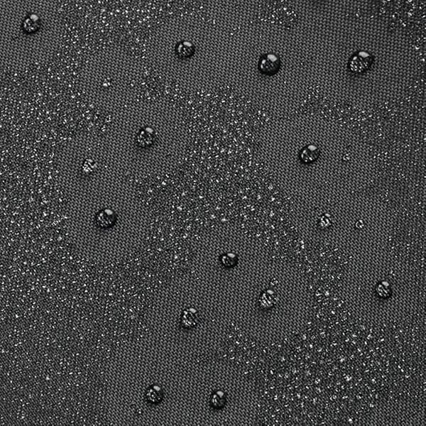 Sort vandtæt badeforhæng 180 x 200 cm