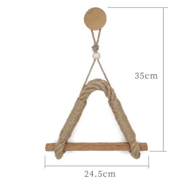 Vintage toiletpapirholder i hamptov til badeværelset 39X24.5cm