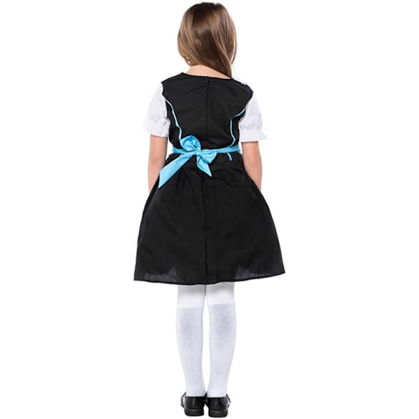 Klänning för flickor Oktoberfest öl flicka kostym Fraulein bayerska D