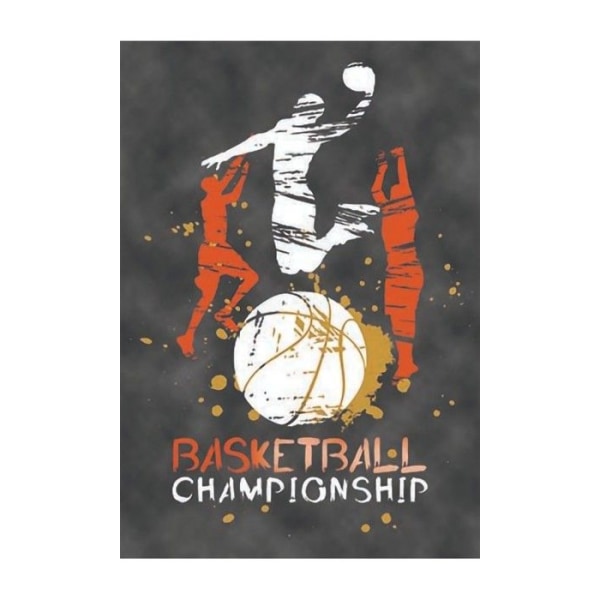 BASKETBALLmåtte, Størrelse: 120x160 Svart
