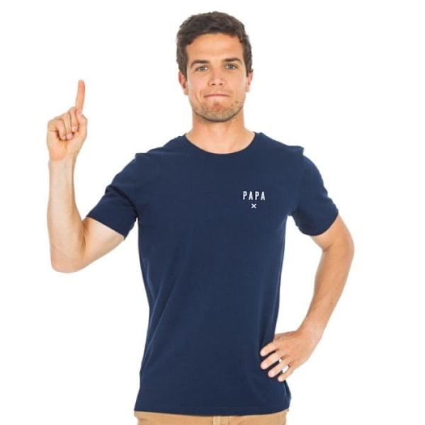 T-shirt PAPA X CŒUR WAF NAVY - T-shirt i 100% kvalitetsbomull. T-shirten er trykket i Frankrike. marinblå S