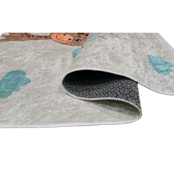 Barnrumsmatta 80x150 cm Polyester Giraff Giraff