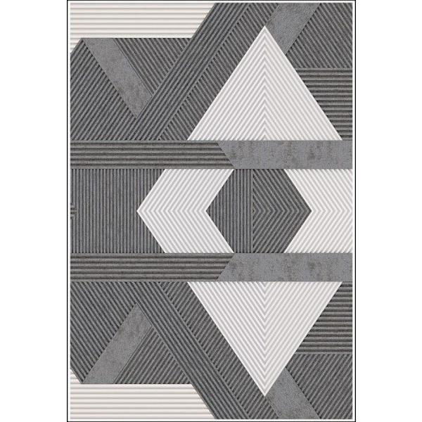 Matta - Zino - Grå - 80x150 cm - Halkskydd - Dammsugningsskydd - Maskintvättbar Grå