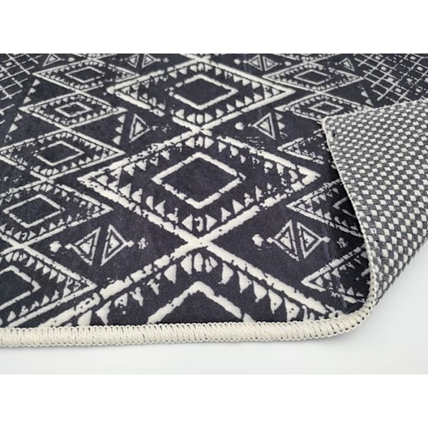 Matto - BERBERIT - Antrasiitti - 160x230 cm - 100% Polyesteri - Liukumaton grå