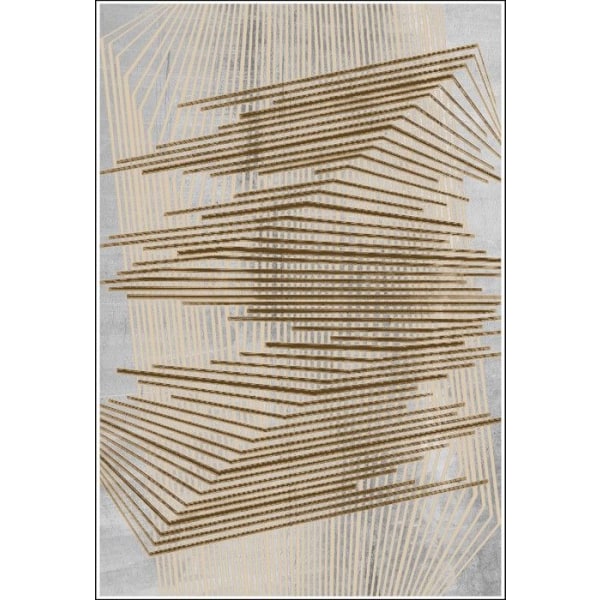 NOUR Gold matto, koko: 200x300