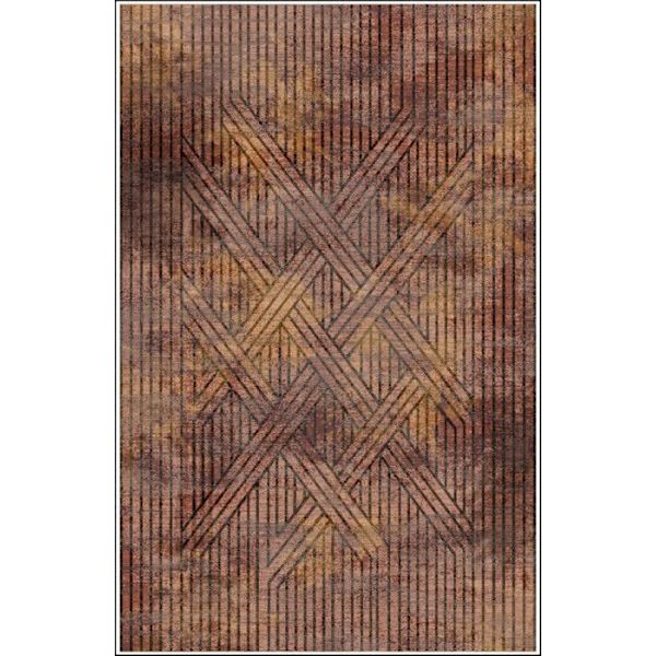 Teppe - FISUN - Orange - 80x150 cm - Halkfri - Maskinvaskbar - Modern Orange