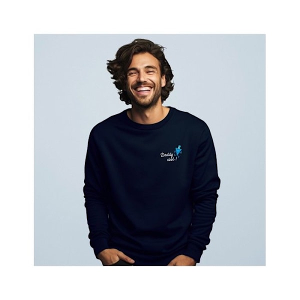 Herre Sweater Daddy Cool Hjerte XS Blå XS