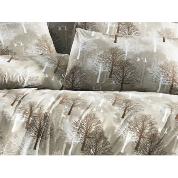Vuodevaatteet - TREE - Beijeri - 220x240 cm - 80% Puuvilla - 2 Tyynynpäällistä Beige