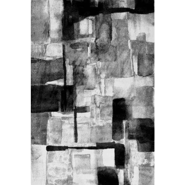 Tæppe - FACE - Grå - 80x150 cm - Tykkelse 9mm - Polyester - Vintage