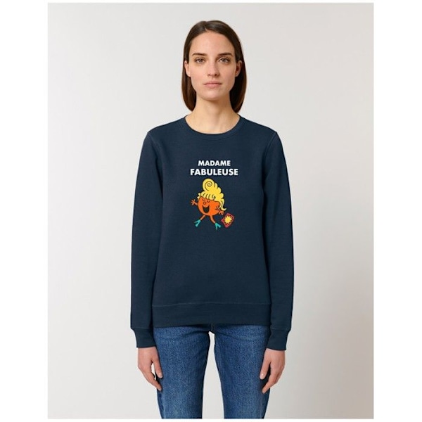 Huppari - Monsieur Madame - Madame Fabuleuse - Sininen - Pitkät hihat - Pyöreä kaula-aukkko Blå XS