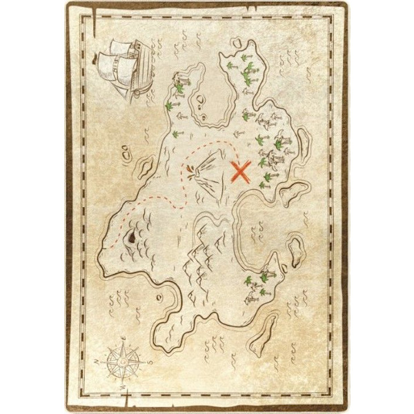 Matta - TRESOR - Beige - 80x150 cm - Antiskli - Maskintvättbar - Mjuk vid beröring Beige
