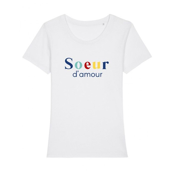 Me Olemme Perhe - TSHIRT NAISET RAKKAUS SISAR VALKOINEN M Vit M