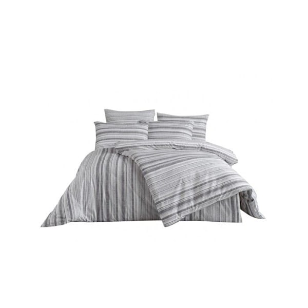 M'DECO - Parure LINE Grå 220x240 Grå