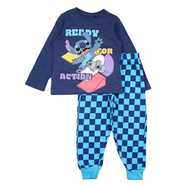Pyjamas pojke - LILO OCH STITCH - DIS LIS 5204C302 - Blå - Bekväm - Lilo & Stitch mönster - 8 år