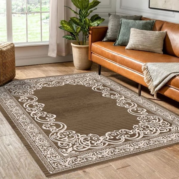 Stue tæppe 120x180 cm Polyester Orient Brun Öst