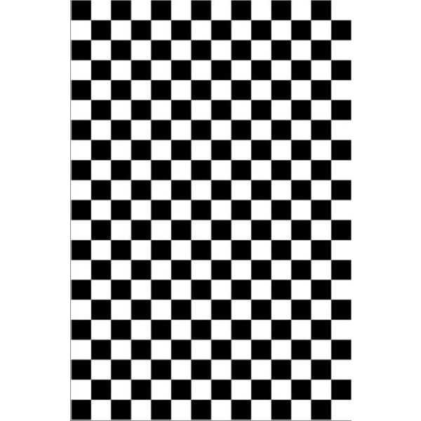 Matto - KOLEKTIOTI DOT - DAMIER - 80x150 cm - Polyesteri - 6mm paksuus - Musta Svart