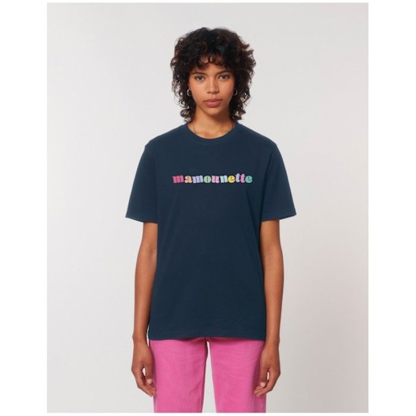 Ma Petite Tribu - T-shirt kvinna "mamounette" Blå XXL Vit XXL