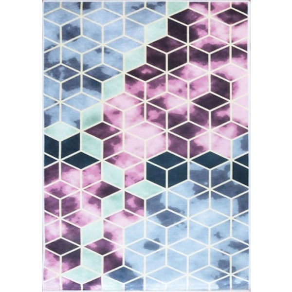 Matta - MANI TEXTILE - LUXE Gyllene, Rosa - Rektangulär - Samtida - Design Guld, Rosa