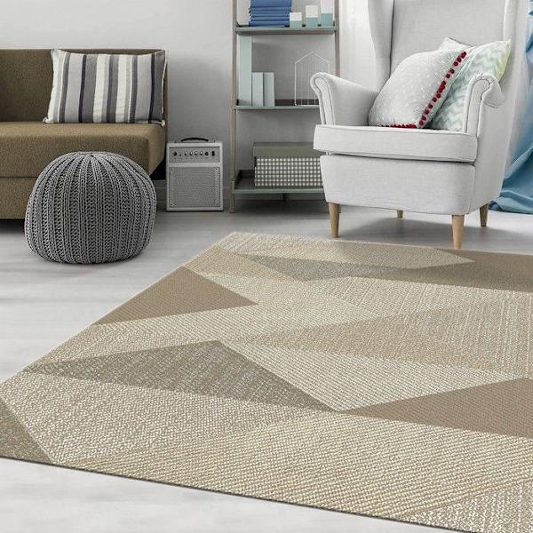 Täpper - MIRAN - Beige - 160x230 cm - Halkskydd - Maskintvättbar - Modern Beige