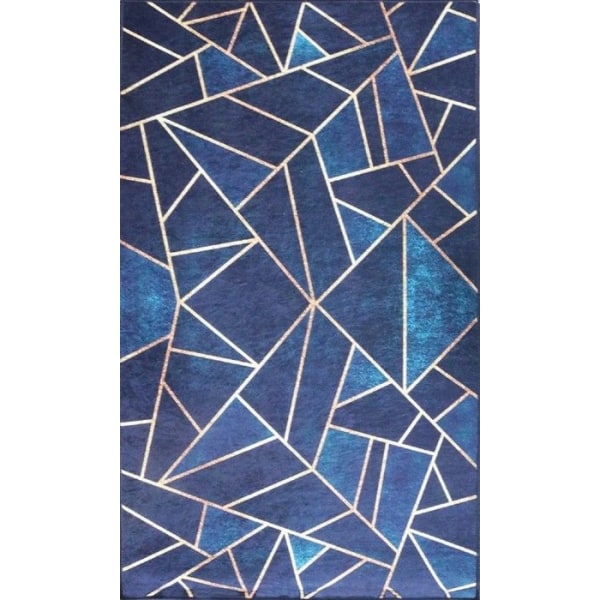 Grafic Blue Golden -matto, koko: 200x290 Blå