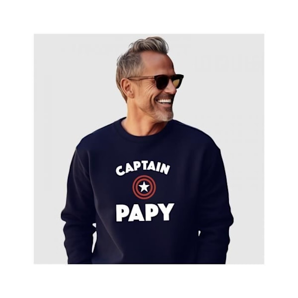 ENKR - SWEAT MIEHILLE CAPTAIN PAPY Sininen XS - XS