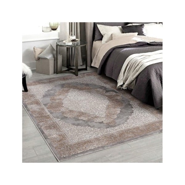 Mani Textile - LEXA Baroque stue tæppe 160x200 Grå