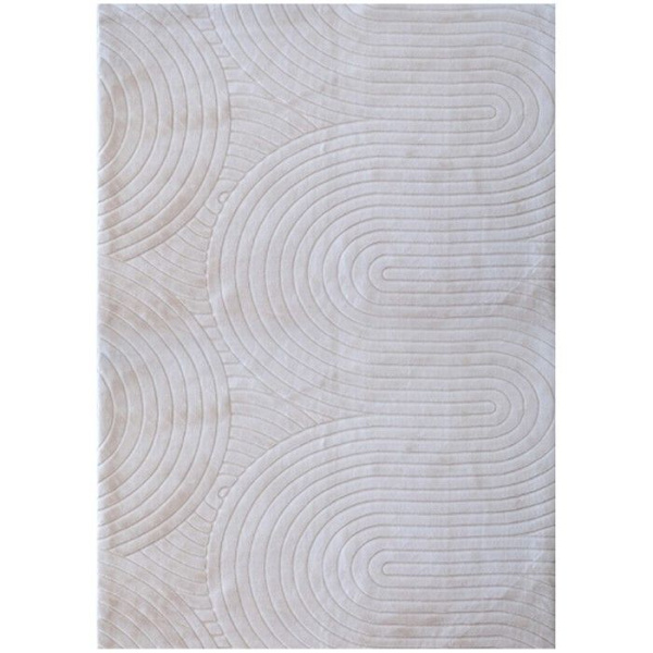Mani Textile - Tapis de salon ZUMRUT Circle Beige 80x300 Beige