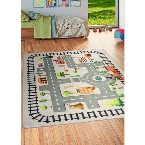 CIRCUIT ZOO Grå matta, Storlek: 120x160 Grå