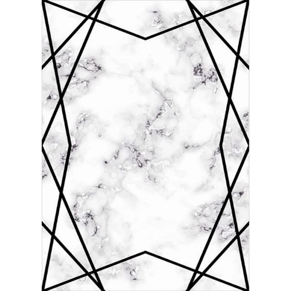 Sofftepp - Svart - 120x180 - Halkskydd - Maskintvättbar - Modern Svart