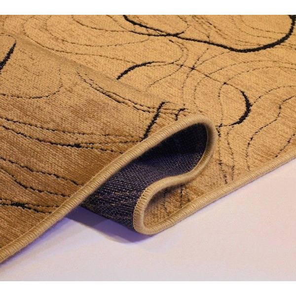 Matta - VERA - Kamel - 80x150 cm - Halkskydd - Maskintvättbar - Bomull/Polyester Kamel