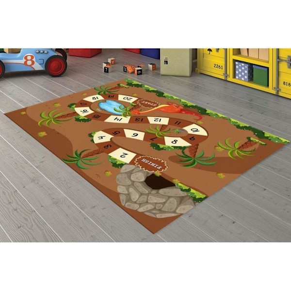 Barnrummatta 80x150 cm Polyester Spel Skog Spel Skog