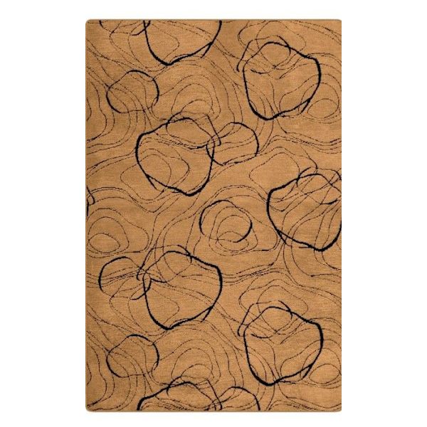 Matta - VERA - Kamel - 80x150 cm - Halkskydd - Maskintvättbar - Bomull/Polyester Kamel