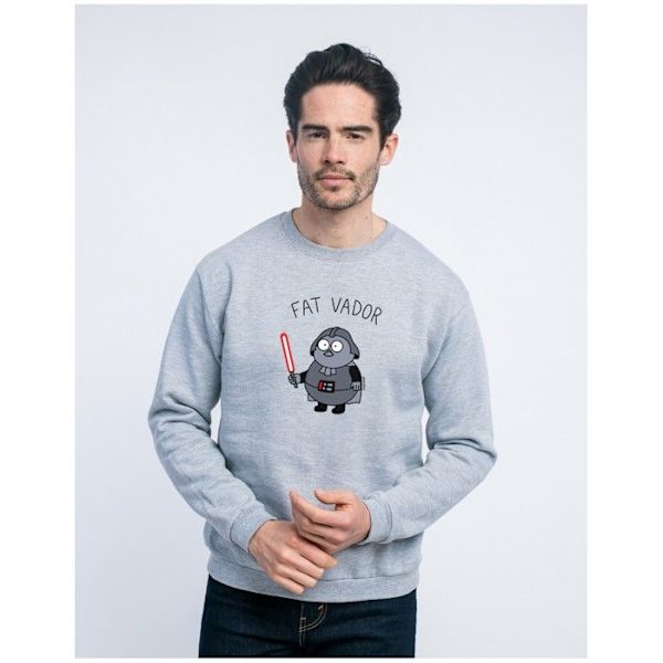 SHAMAN - HERRSWEATSHIRT FAT VADER XL Grå XL