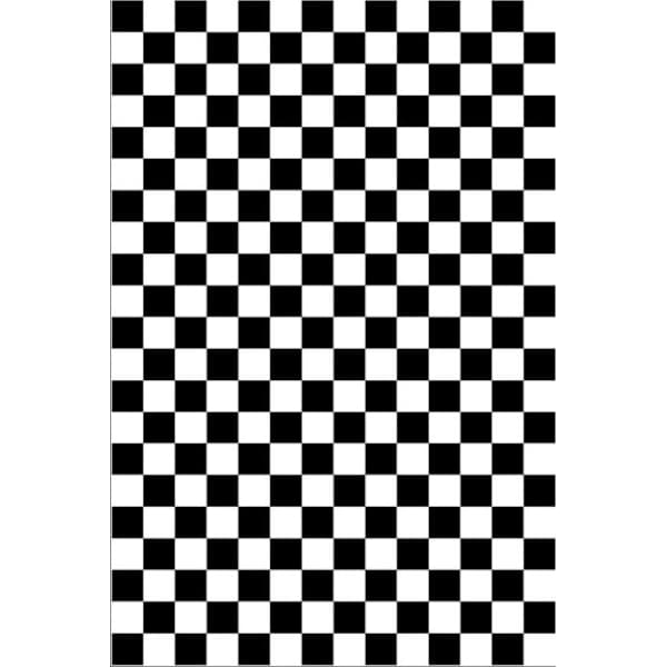 Matta - KOLLEKTION DOT - Rutigt - 160x230 cm - 6 mm - Polyester - Svart