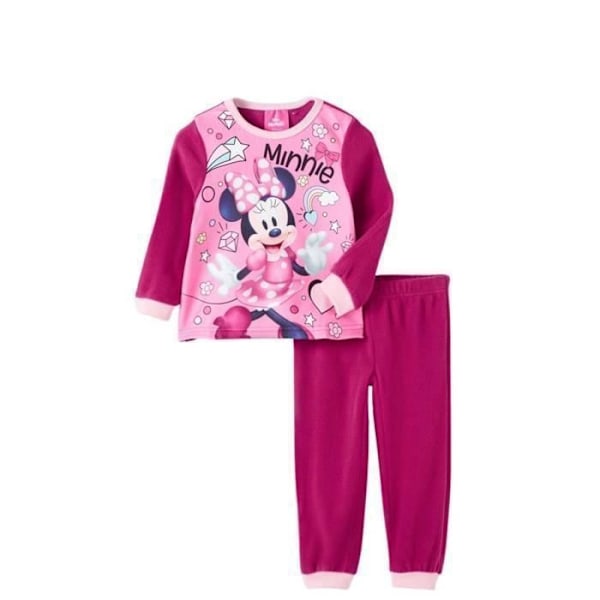 Pyjamas i fleece Minnie - Disney - MIN23-2010 S1-4A - Pige - Fuchsia - Rosa Fuschia 6 år