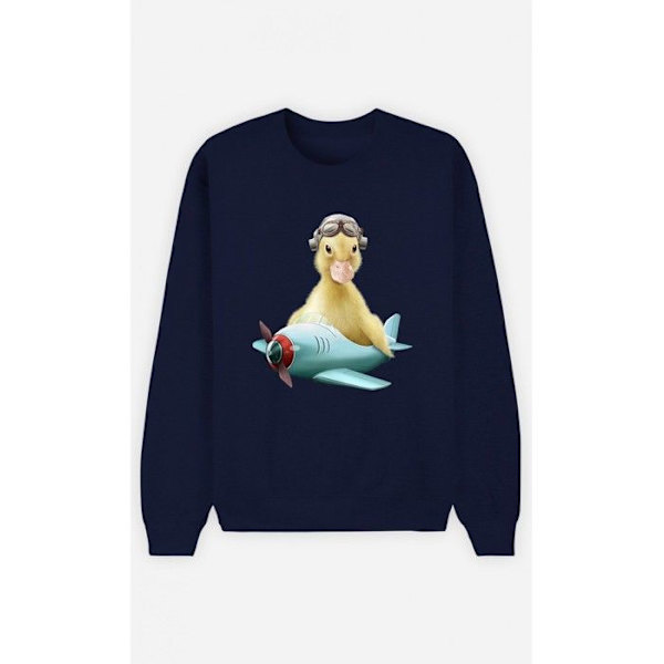 Wooop - SWEAT FEMME DUCK PILOT S Blå S