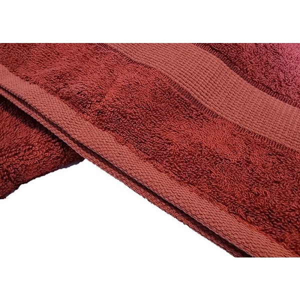 Bambu pyyhe 30 x 50 cm - punainen Röd